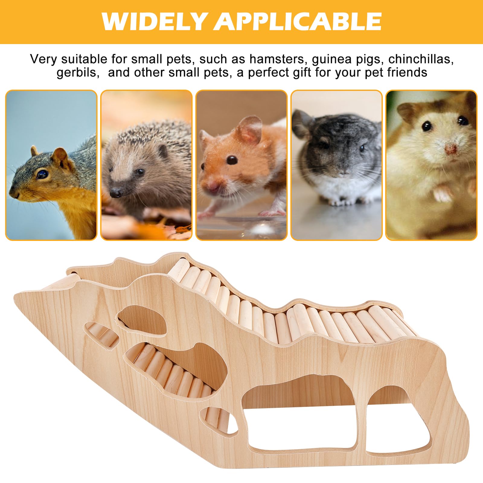 Maison Cochon d'Inde Bois, Tunnel Cochon d'Inde, Cabane Cochons D'indes, Maison pour Cochons D'indes avec échelle d'escalade, Maisons Rongeur Maisons De Hamster pour Gerbilles