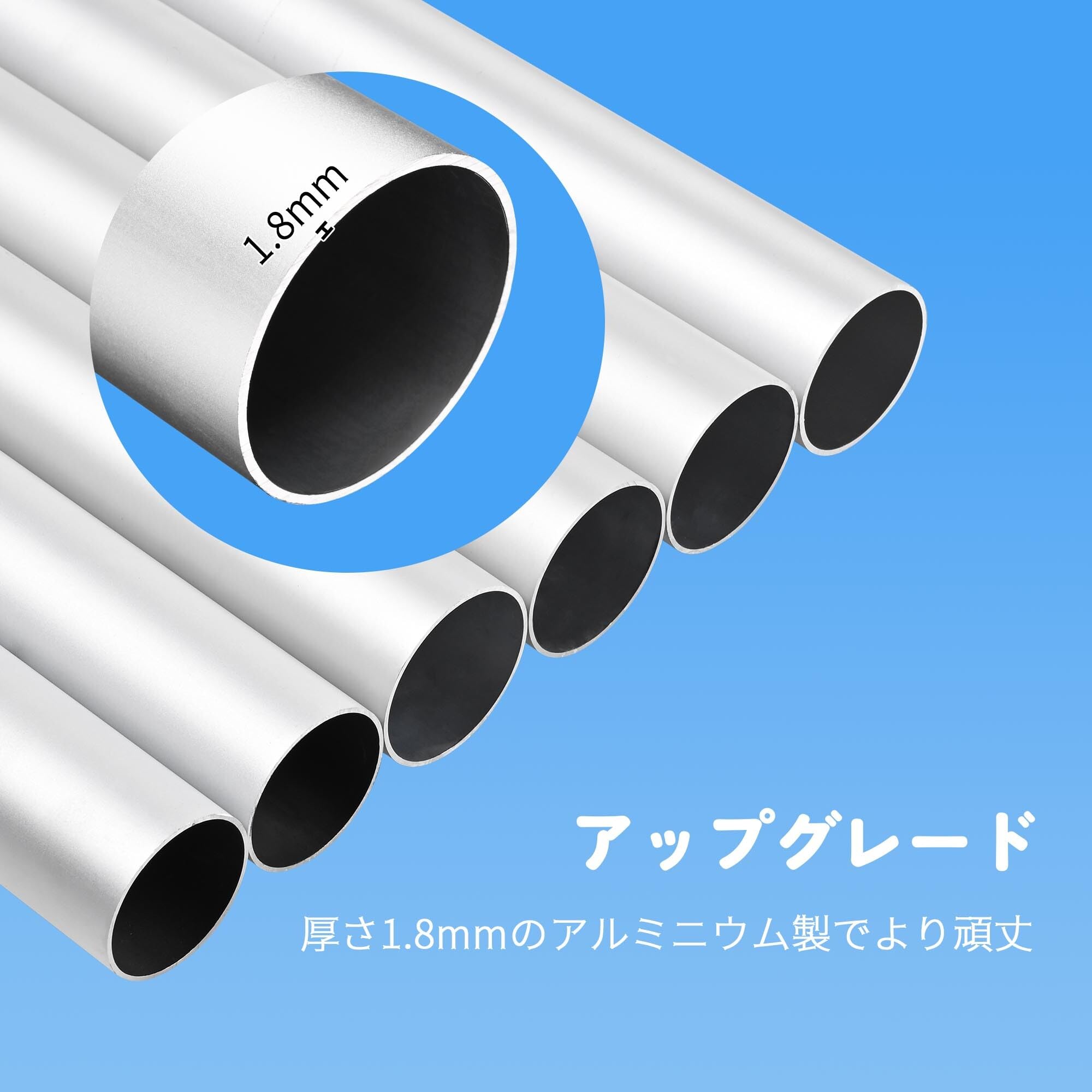 鯉のぼり 支柱  アルミ Amazon | Yescom アルミ 9m 鯉のぼり ポール (4m-5m鯉用) 壁厚さ1.8mm