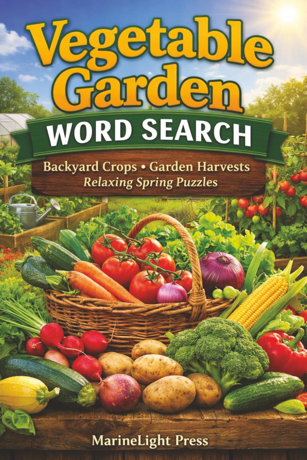 Vegetable Garden Word Search: Backyard Crops – Garden Harvests – Relaxing Spring Puzzles