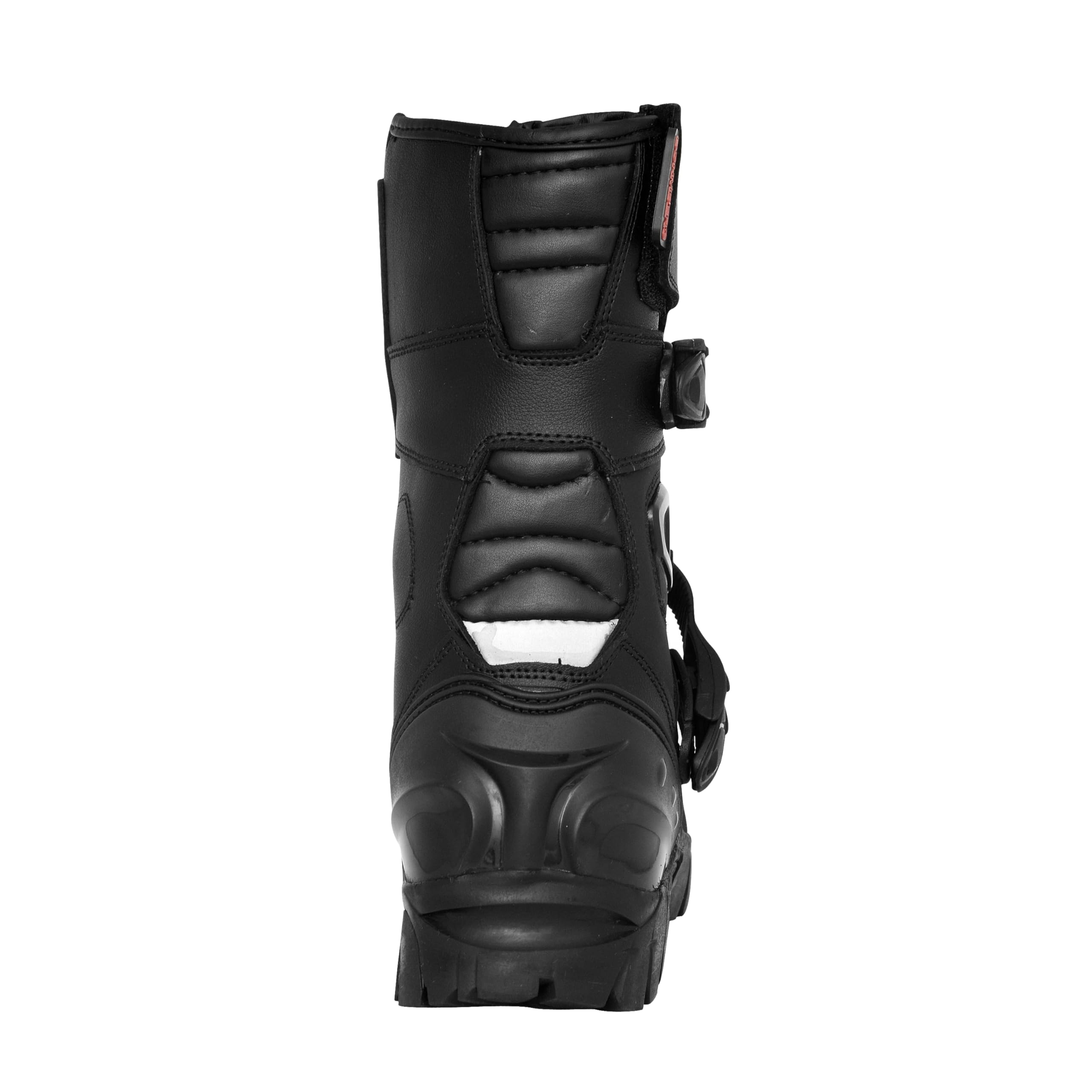 Bohmberg Dredd - Botas de moto para hombre, de piel, resistentes, impermeables, con protecciones reforzadas, Negro