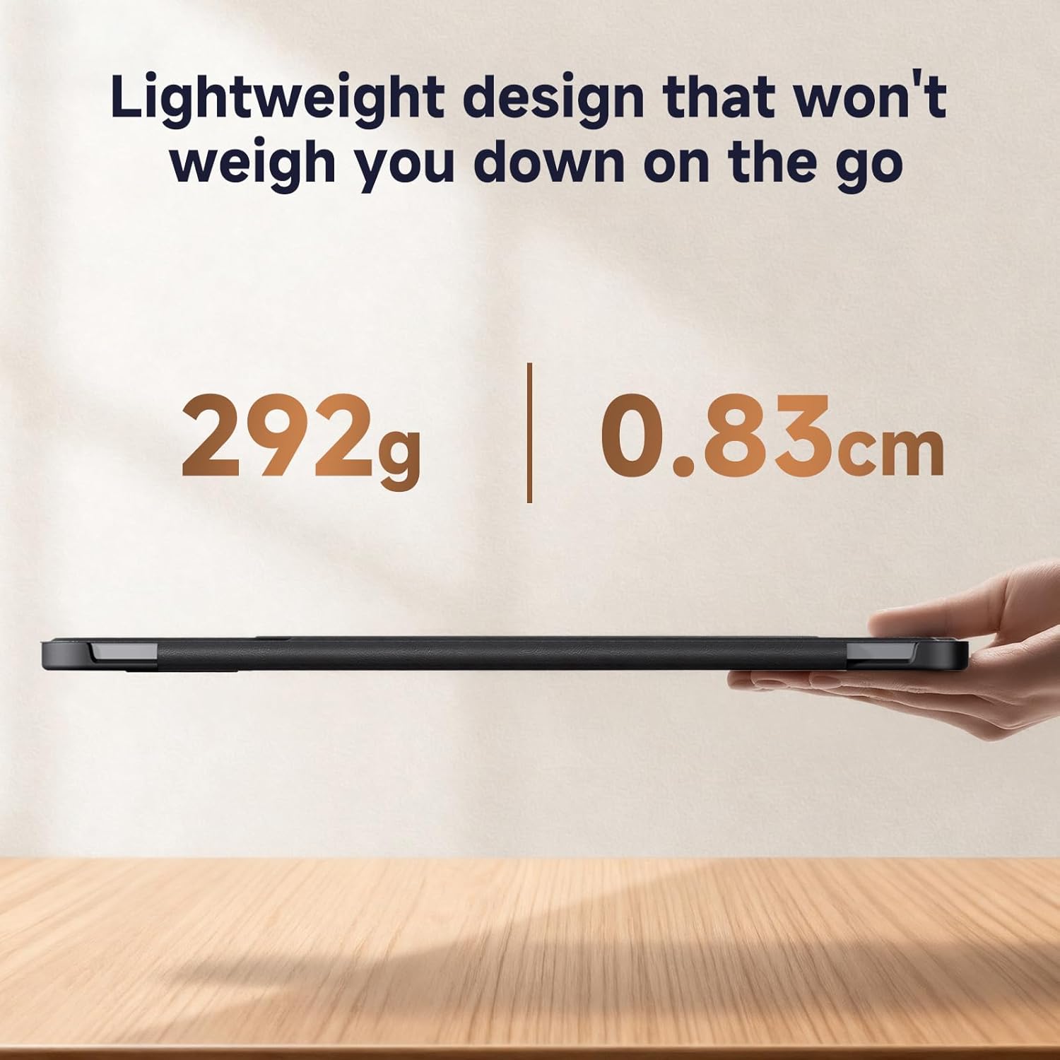 Magnetic Cover for iPad Air 11-inch (M3/M2, 5th/4th Gen) & iPad Pro 11-inch (2022/2021/2020), Stain-Resistant Slim Folio with Portrait/Landscape Stand, 4 Adjustable Angles, Cover Auto Wake/Sleep,Black - Image 2