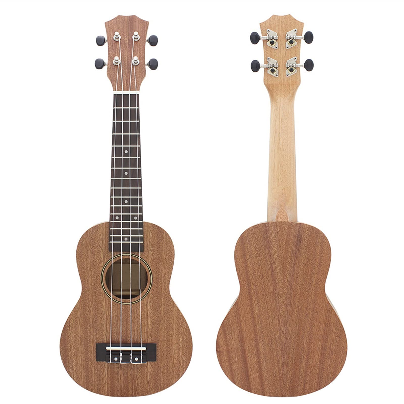 Ukulele Bausatz Konzert-Ukulele 21" Ukulele Kit Akustische Ukulele Holzsopraner Ukellee Mahagoni Holz Carbon String Mit Gepolstertem Tragetasche Saiten Strap Tuner