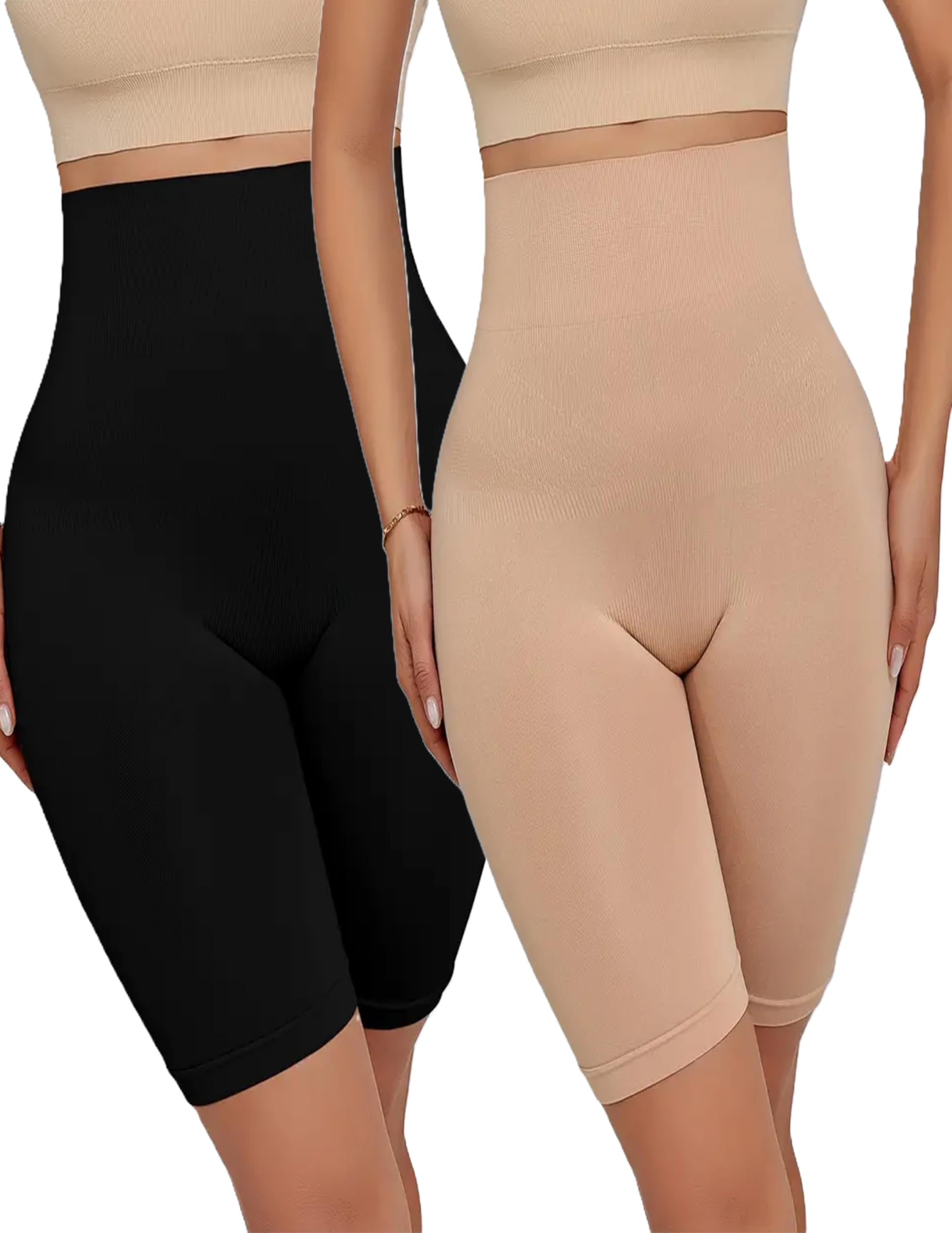 TQ 2 pcs Women's High-Waist Tummy Control Body Shapewear || Best Postpartum Shapewear for Women || Seamless Shapewear || High Waisted Slimming and Breathable Shapewear ||-image-26