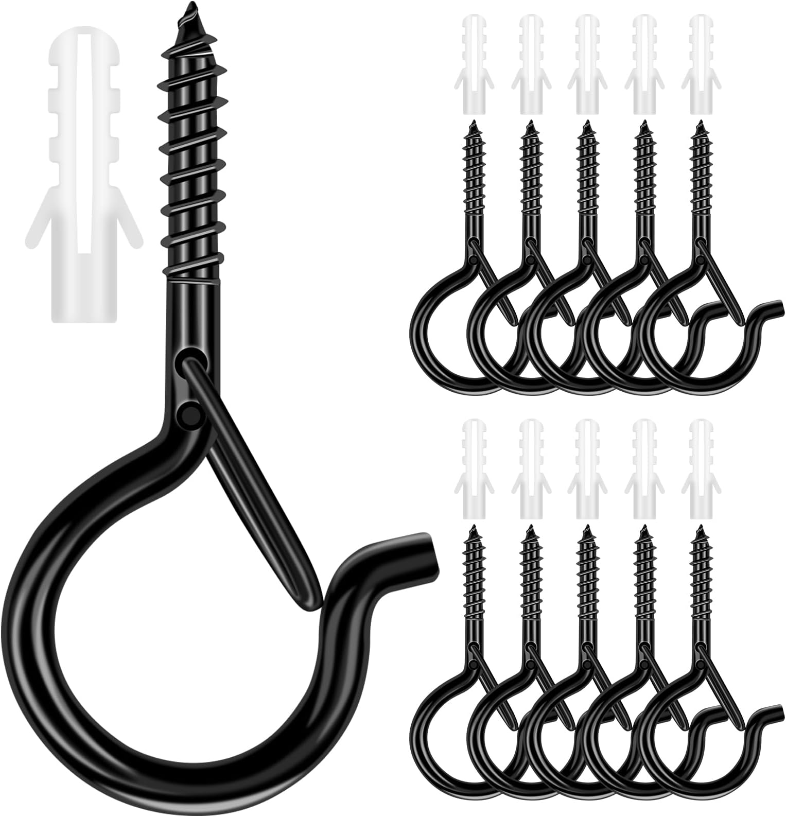 Shudyear 20 PcsString Light Hooks, Q Hanger Hooks with