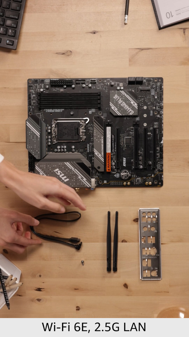 Carte Mère MSI B760 Gaming Plus WiFi - DDR4, PCIe 4.0 | Pour Intel 12e-14e Gen | ATX