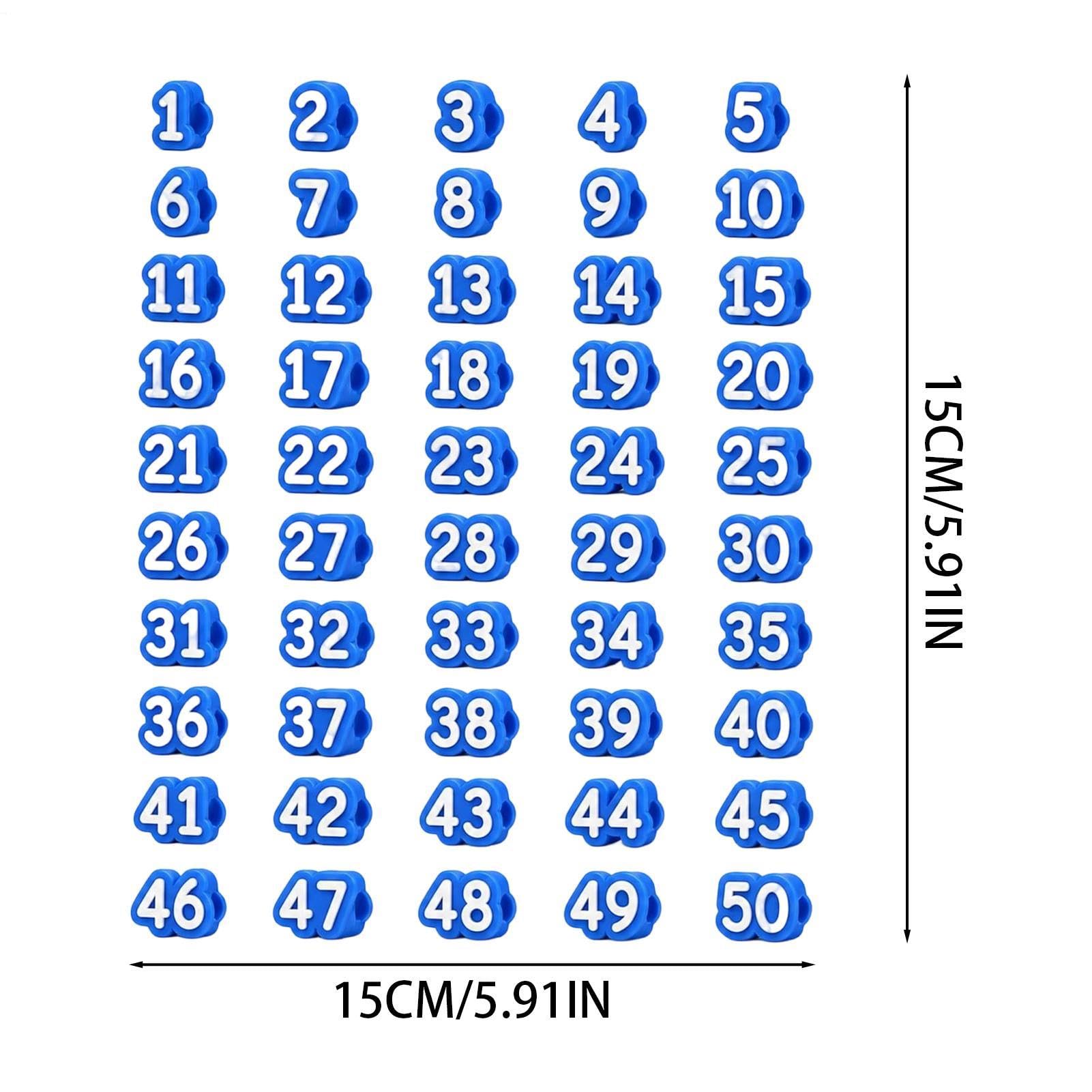Decorazione da Matite Etichette Numeriche Riutilizzabili di Bambini