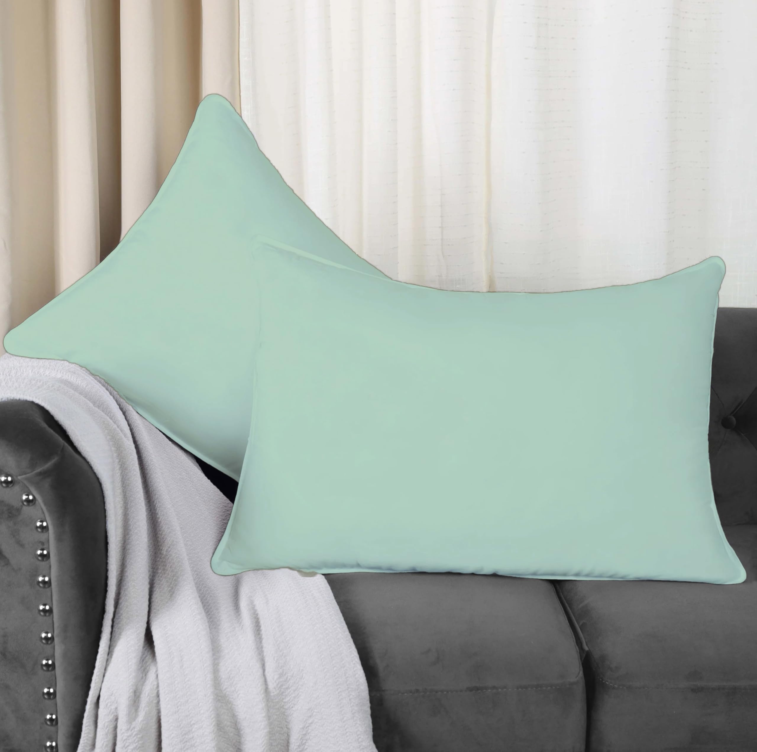 Cameo Rose Cotton Pillow Covers - Set of 2 -5