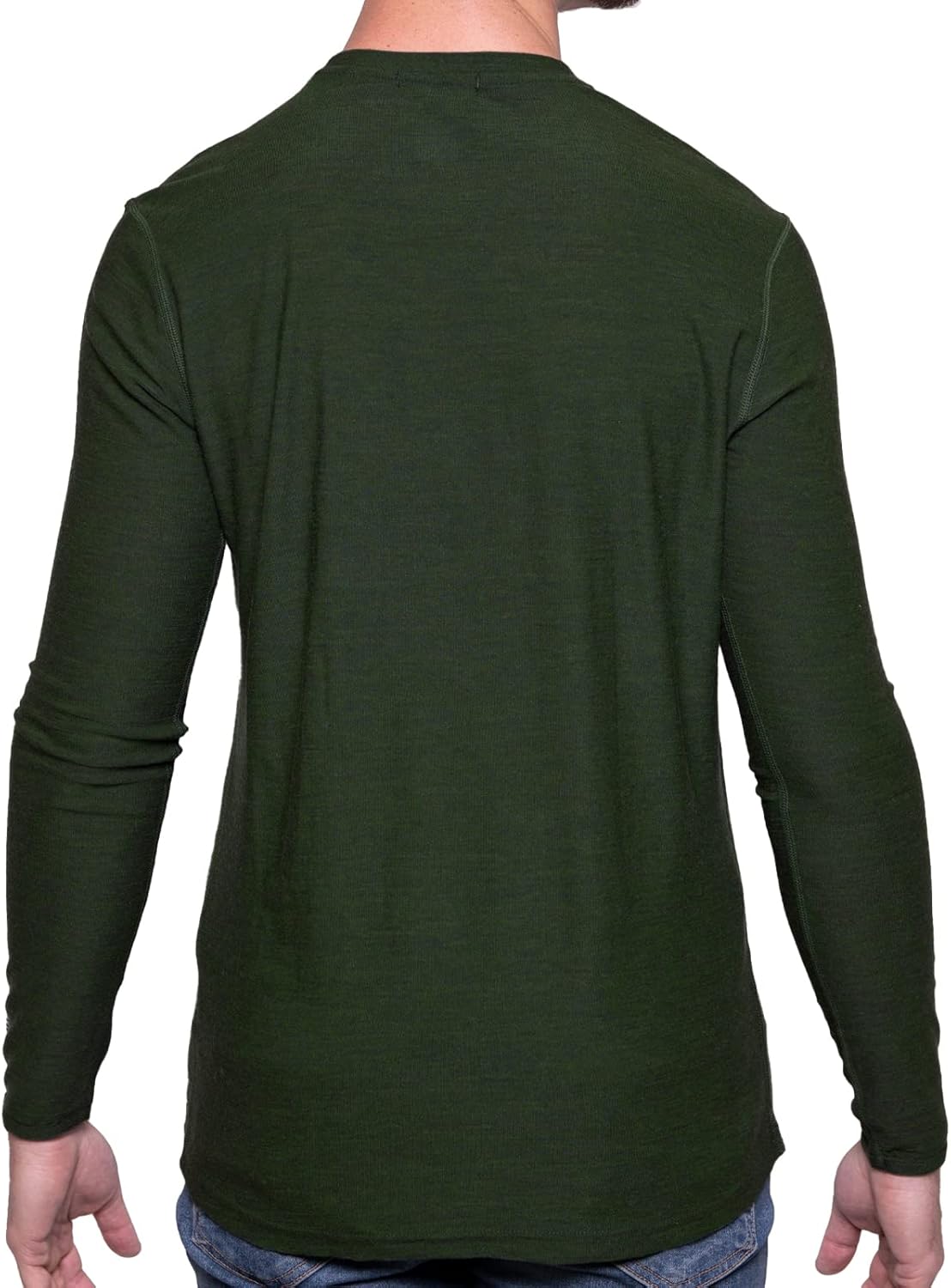 MERIWOOL Mens 100% Merino Wool Base Layer Lightweight Long Sleeve Thermal Shirt - Image 2