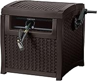 Suncast 225ft Garden Hose Reel with Smart Trak Guide, Leak-Proof Seal, Weather-Resistant Resin - Brown, USA Made