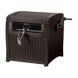 Suncast Hose Reel with Smart Trak Hose Guide&comma; Water-Tight Connection&comma; Durable Resin Construction&comma; 225&apos; Hose Capacity&comma; Brown&comma; Made in the USA