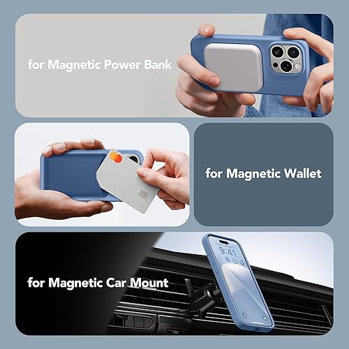 Miniatura 4 de GONEZ Funda para iPhone 15 Pro, con 2 protectores de pantalla + 2 protectores de lente de cámara, silicona líquida, a prueba de golpes,