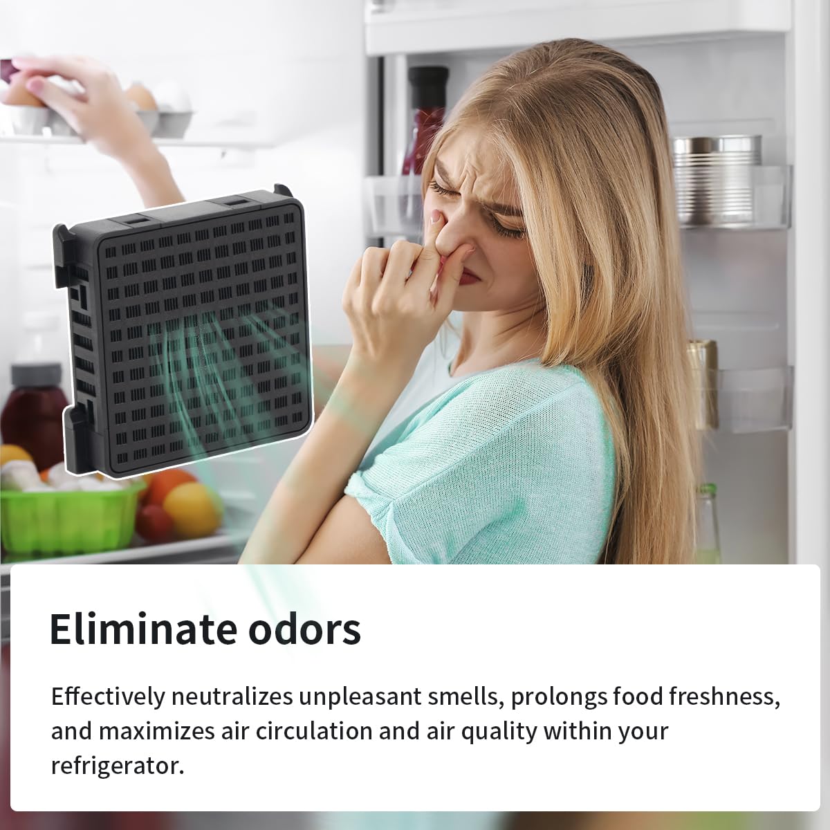 4 filtros de carbón activado para frigorífico Liebherr Fresh Air – Reemplazan 7440021-00 [9096989, 988246001, 988246000, 9882429] - Negro