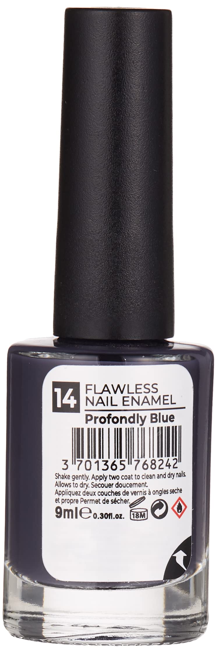 Note Nail Flawless Oje 14 Profondly Blue, Mavi (2 paketi)