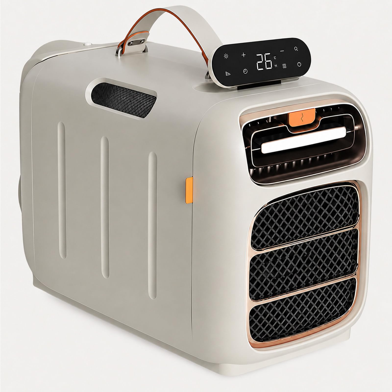 JIYINGHUI Portable AC for Tent and Camper, 4-in-1 Cooling Dehumidifying Fan Sleep, 4800 BTU Compressor, Remote Control Included