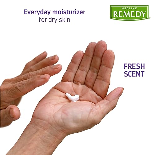 Miniatura 3 de Medline Remedy Essentials Loción corporal hidratante (botella de 4 onzas), 48 unidades, aroma fresco, hidratante, no grasa, para piel seca,
