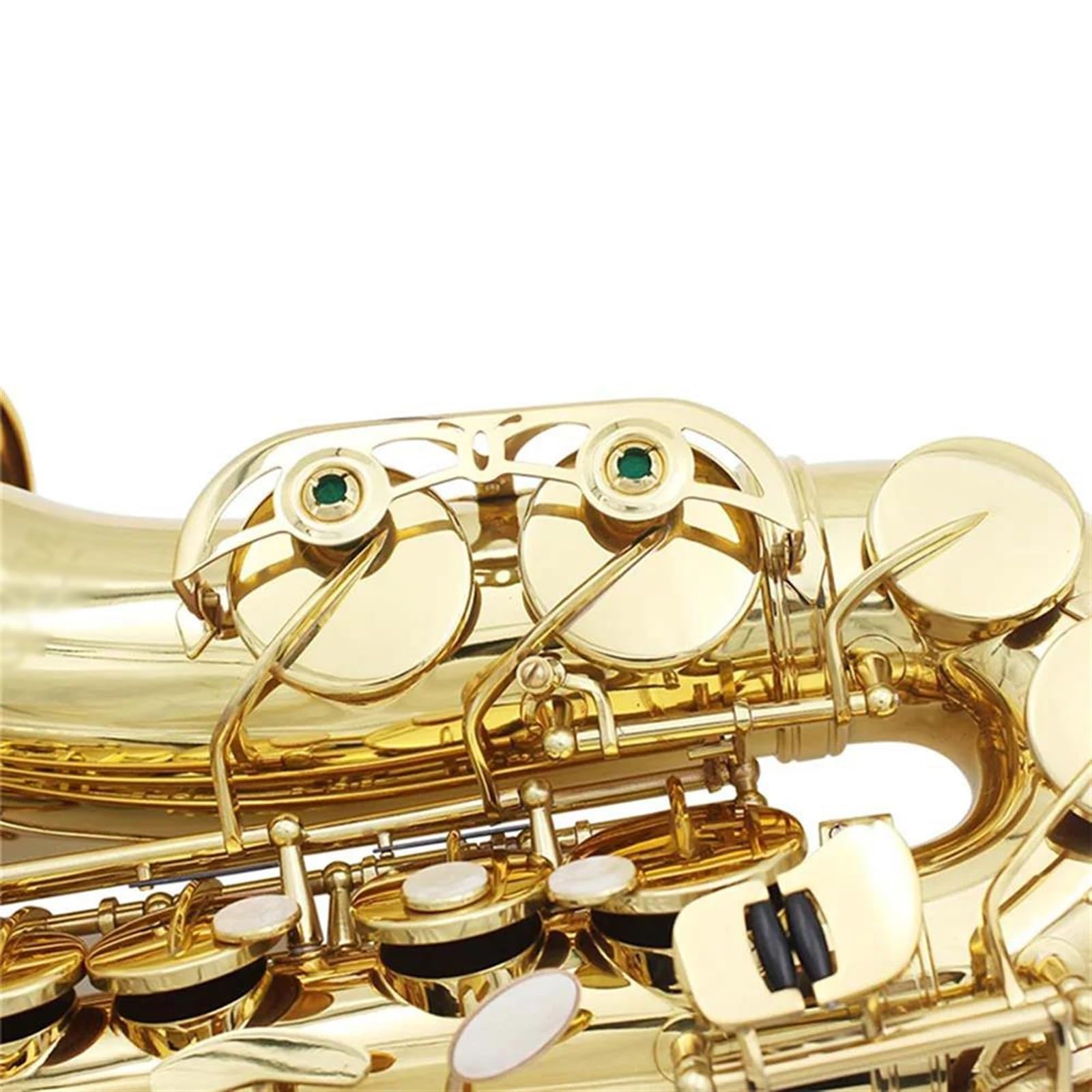 Saksofon Altowy Mosiądz Lakierowany Na Złoto Eb E Płaski Saksofon Drewniany Instrument Dęty Z Akcesoriami Do Futerału profesjonalny Saksofon