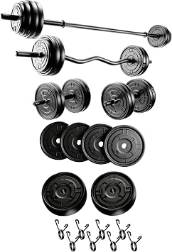 23 kg MEGASET Halter Seti ve Damb l Seti A rl k Fitness Seti
