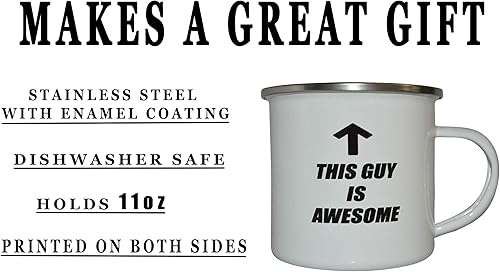 Miniatura 4 de Rogue River Tactical Funny This Guy Is Awesome Dad - Taza de café esmaltada, regalo para el día del padre, marido