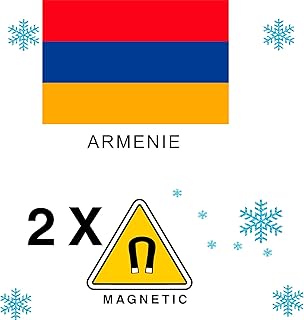 SAFIRMES 2 x Magnet Frigo Aimant Magnétique Pays ARMENIE