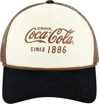 Coca Cola Adjustable Baseball Cap with Curved Brim
