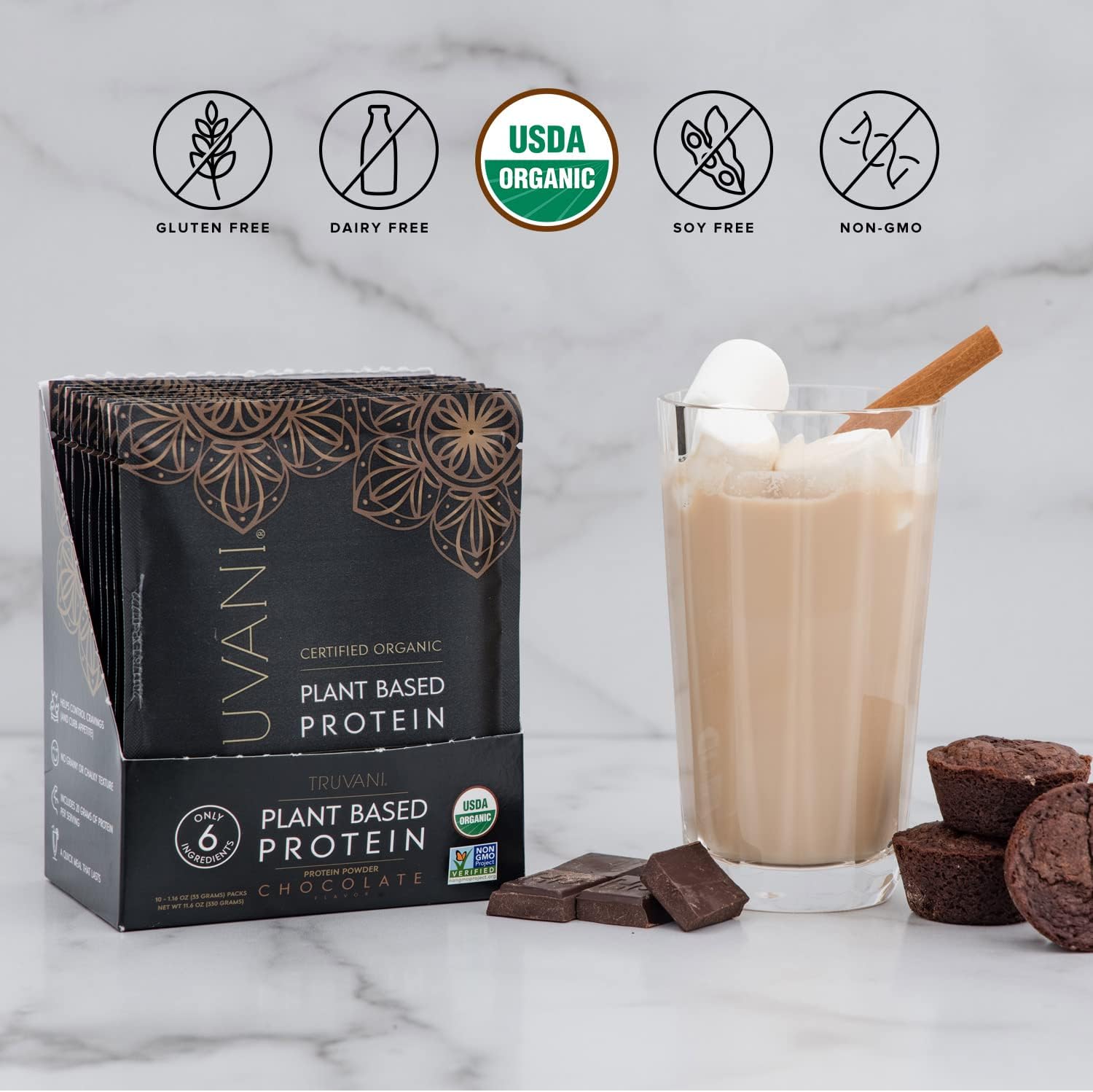 Truvani Vegan Pea Protein Powder