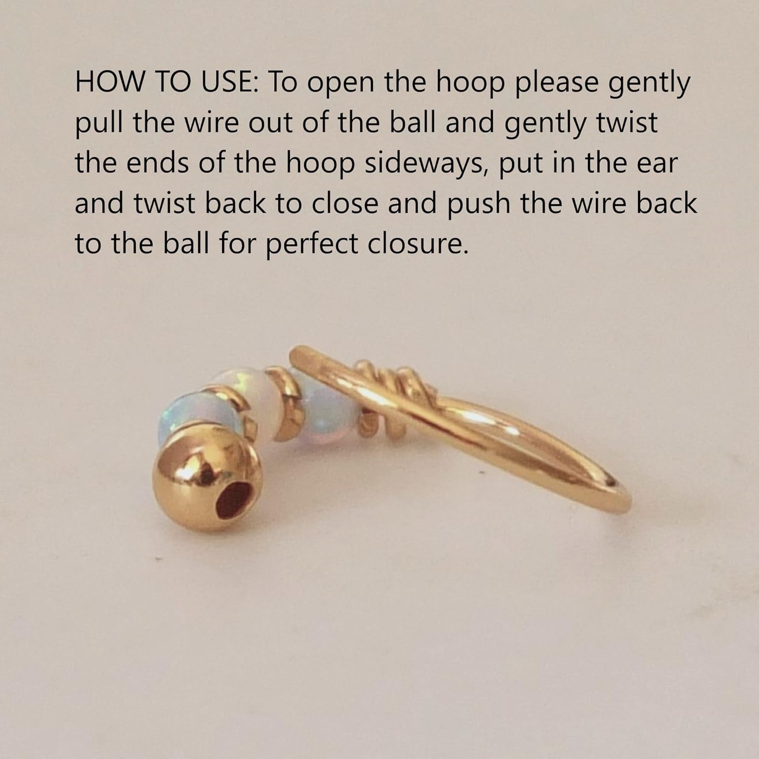 925 Sterling Silver Helix Hoop Piercing Jewelry - Cartilage Opal Hoop Earring for Women - Small 10MM Thin 22 Gauge - Image 5