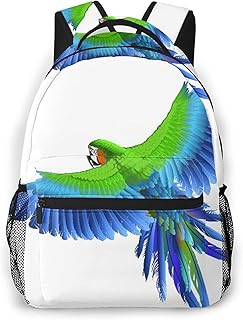 macaw wings leather backpack