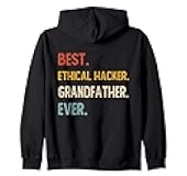 Funny Best Ethical Hacker Grandfather Ever Shirt Fathers Day Zip Hoodie
