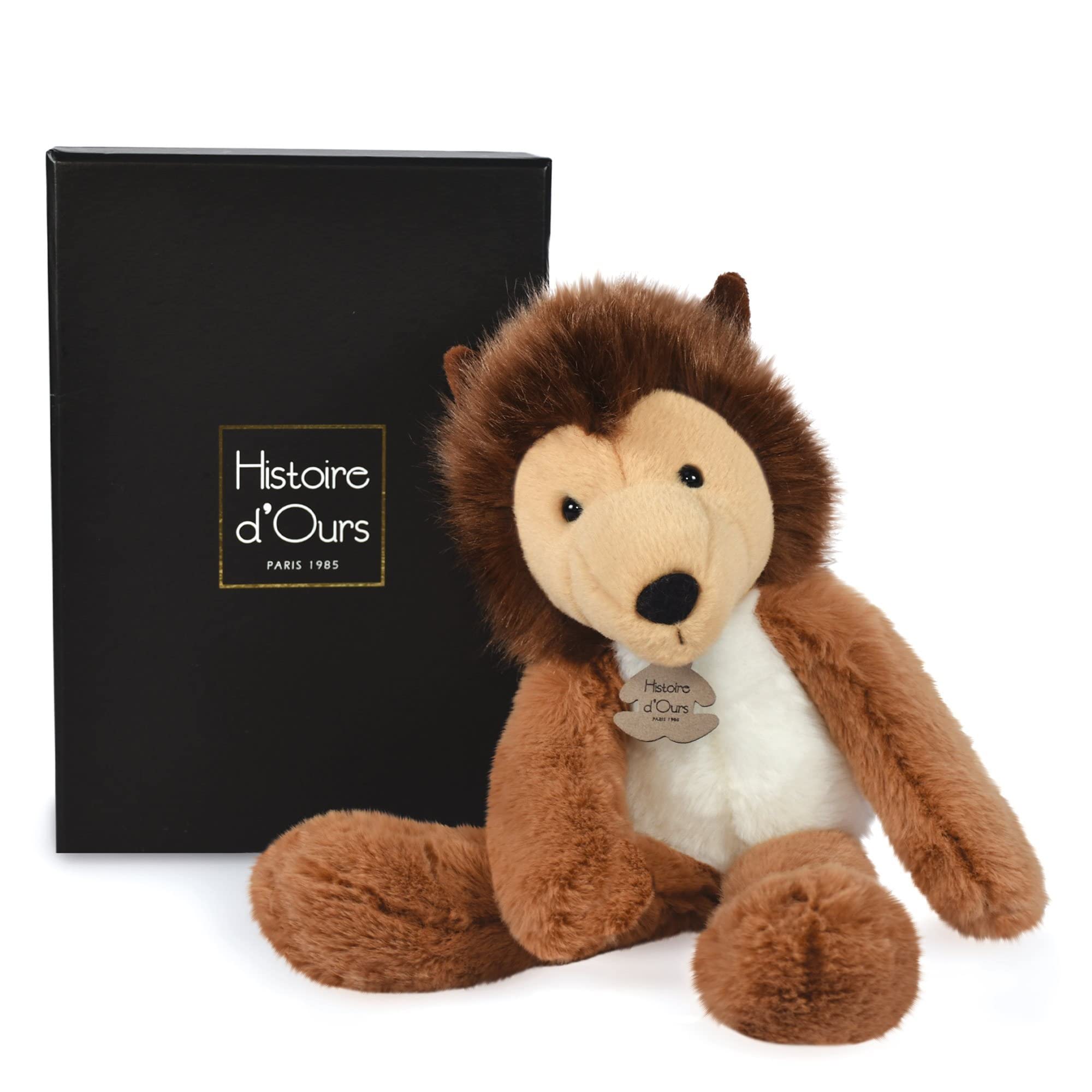 Histoire d'ours - Peluche cane - Doudou Colley - Marrone - 30 cm - Les EBOURIFFES - HO3160