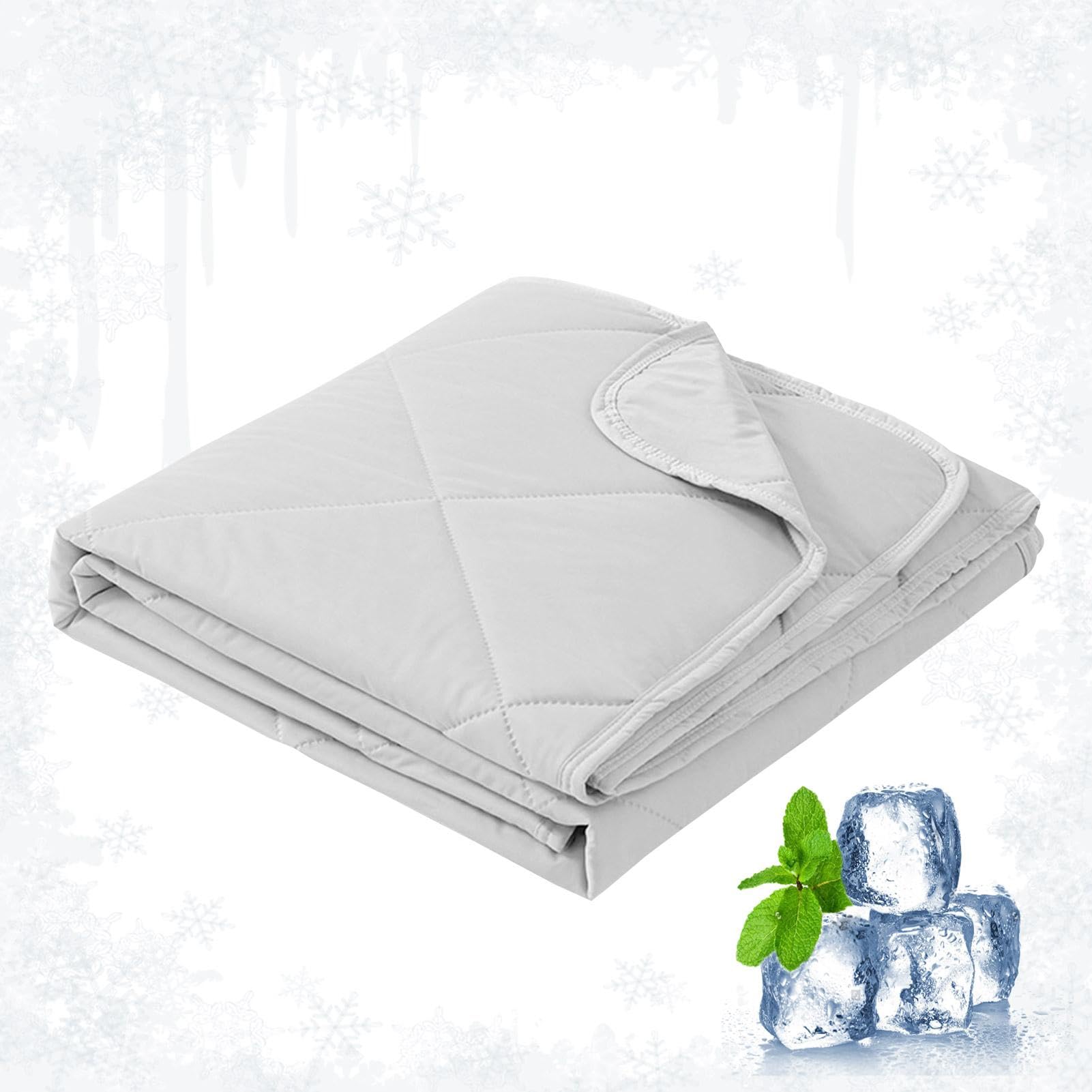 Couverture rafraîchissante d'été légère à 3 couches pour lit