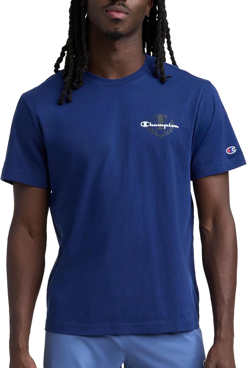 Champion Men's Classic Graphic Short Sleeve T-Shirt, Standard Fit, Champion Club Graphics