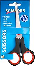 Stainless Steel Scissors | Heavy Duty Multipurpose Kitchen & Office Scissor | Sharp Rust-Free Blades | Ergonomic ABS Handle | For Paper, Fabric, Packing, Crafts & Home Use (5.5 inch)