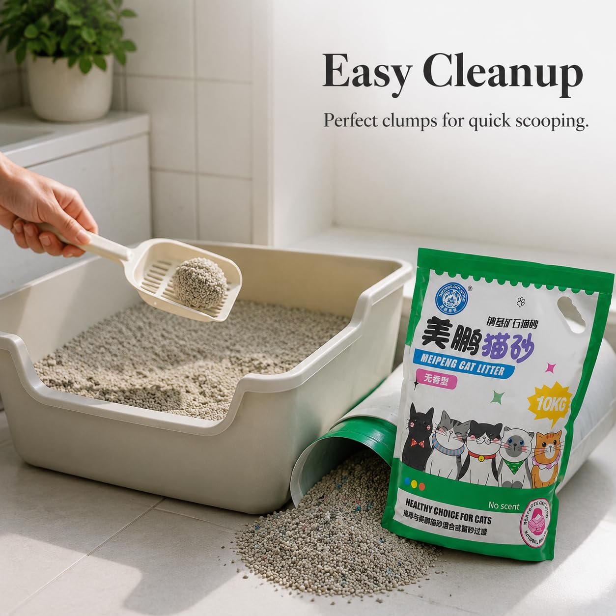 Lettiera per Gatti Bentonite