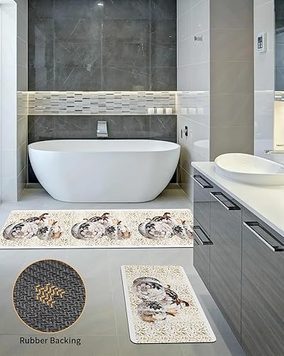 Miniatura 5 de Tapete de baño de otoño para bañera, tapete antideslizante de secado rápido y absorbente de tierra de diatomeas para fregadero de cocina, lavable,