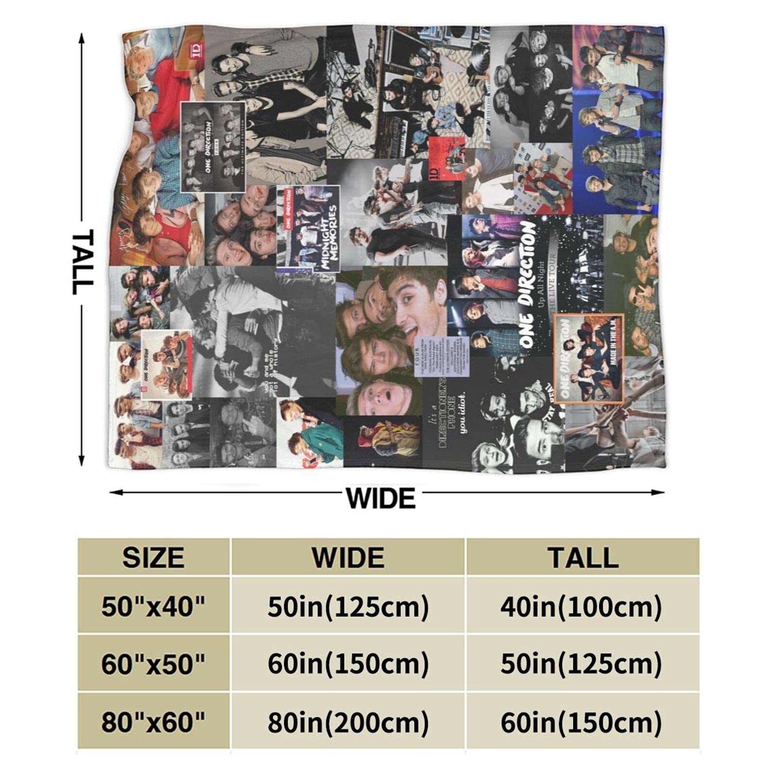 Amazon.com: HAGPOVA 1D One Direction Blanket Micro Fleece Throw Blanket  Soft Cozy Blankets for Bed Couch Living Room 50 X 60 Inch : Home u0026 Kitchen