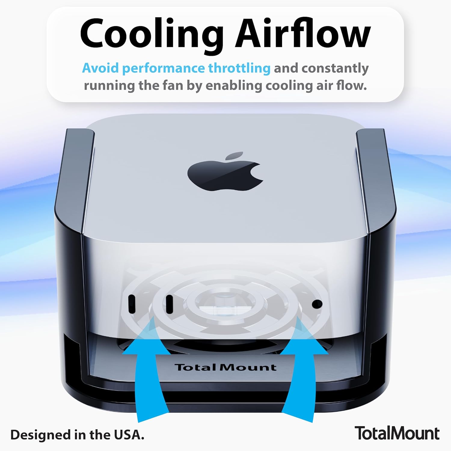TotalMount for Mac mini (Mount to a Wall, Monitor, or Desk) – Includes Cooling Airflow Vents (Professional)