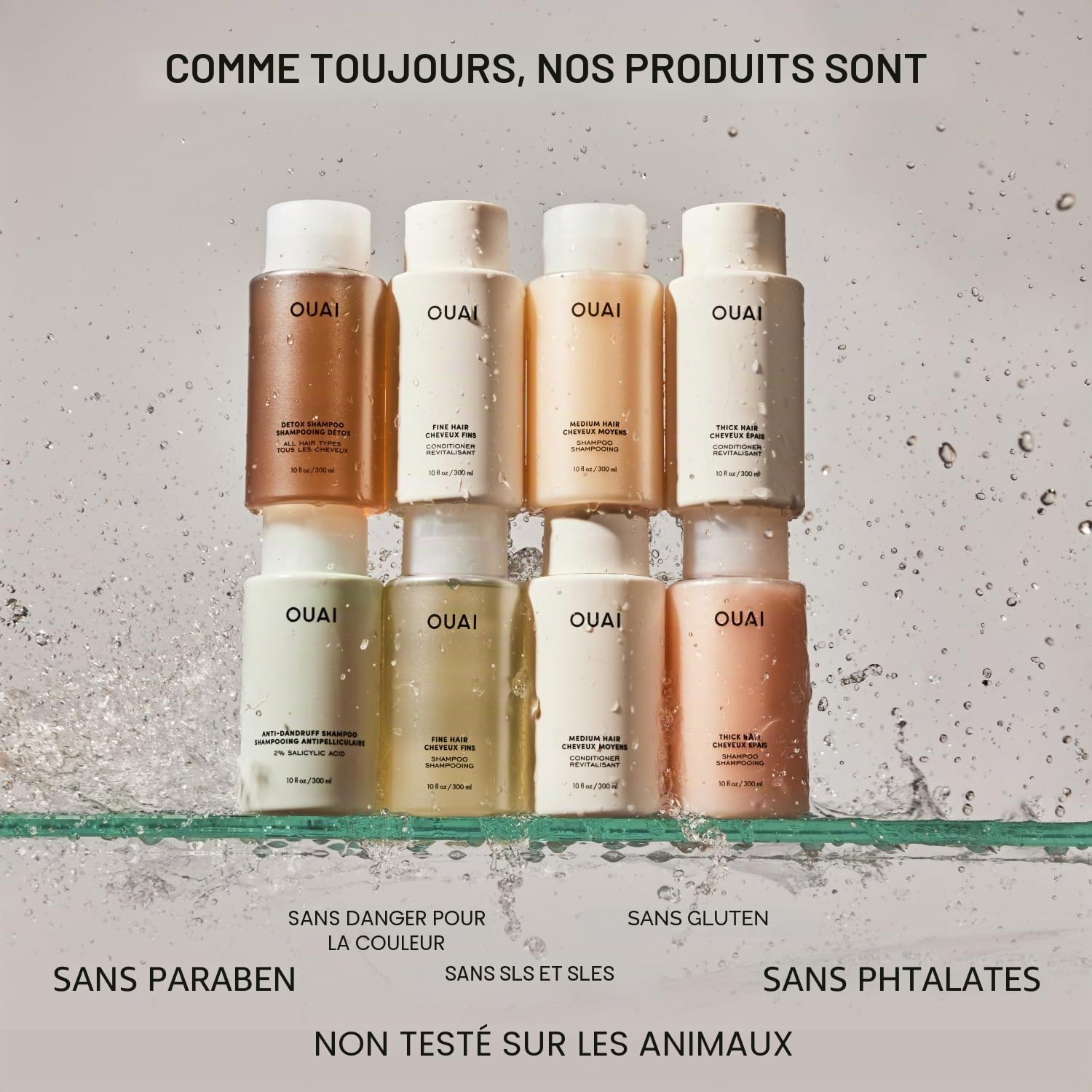 OUAI Gommage cuir chevelu & corps format voyage, Melrose Place - Gommage exfoliant au sucre + mélange d’huile de coco pour une peau lisse et hydratée - Exfoliant doux pour éliminer l’accumulation de p