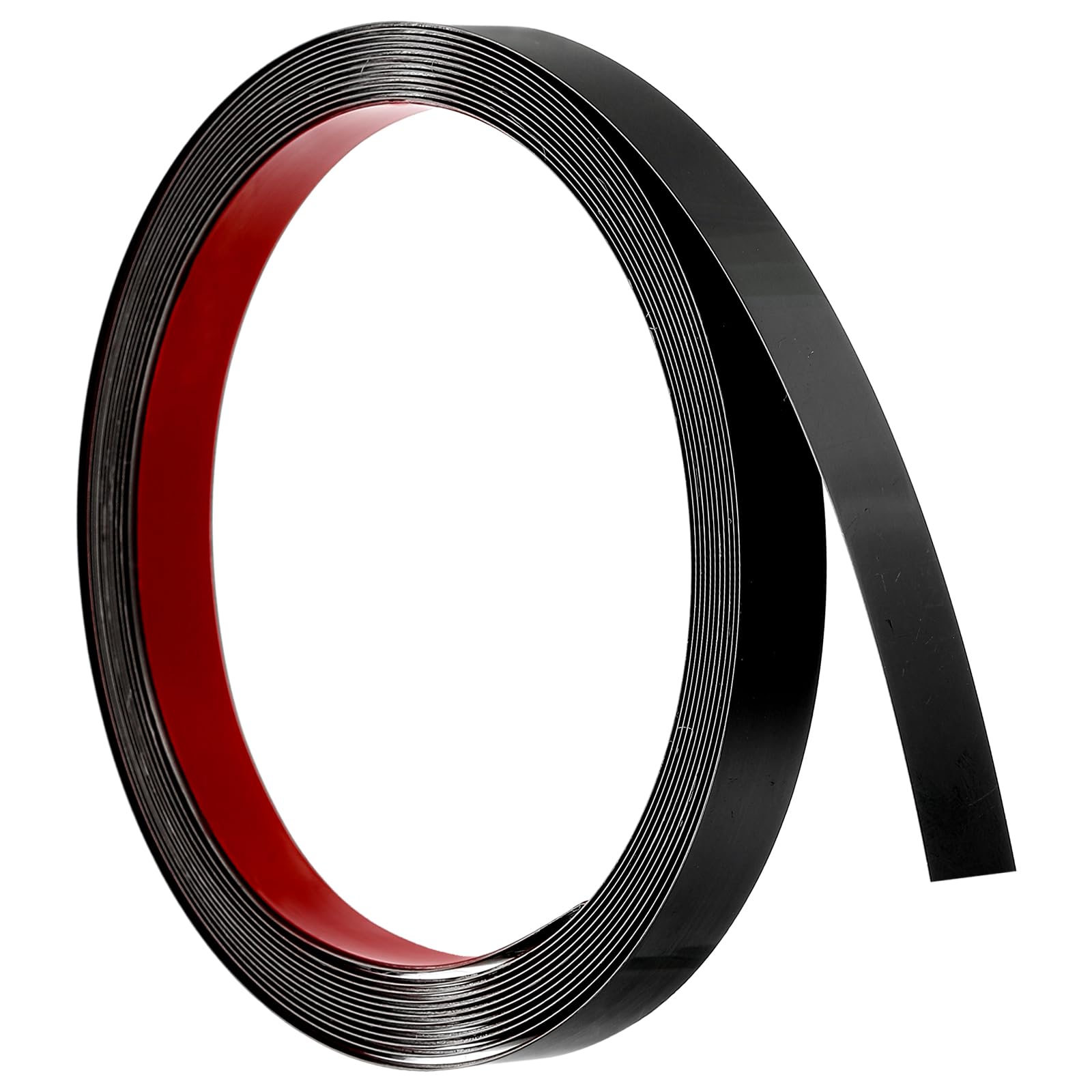 Moldura de pared autoadhesiva negra de 0.6 pulgadas en acero
