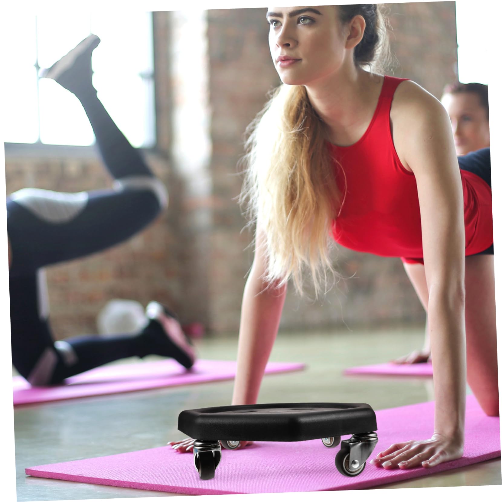 TOYANDONA Disco de Entrenamiento Abdominal con Rodilleras de Fitness Silencioso para Ejercicios Casa y Tonificación Color Aleatorio