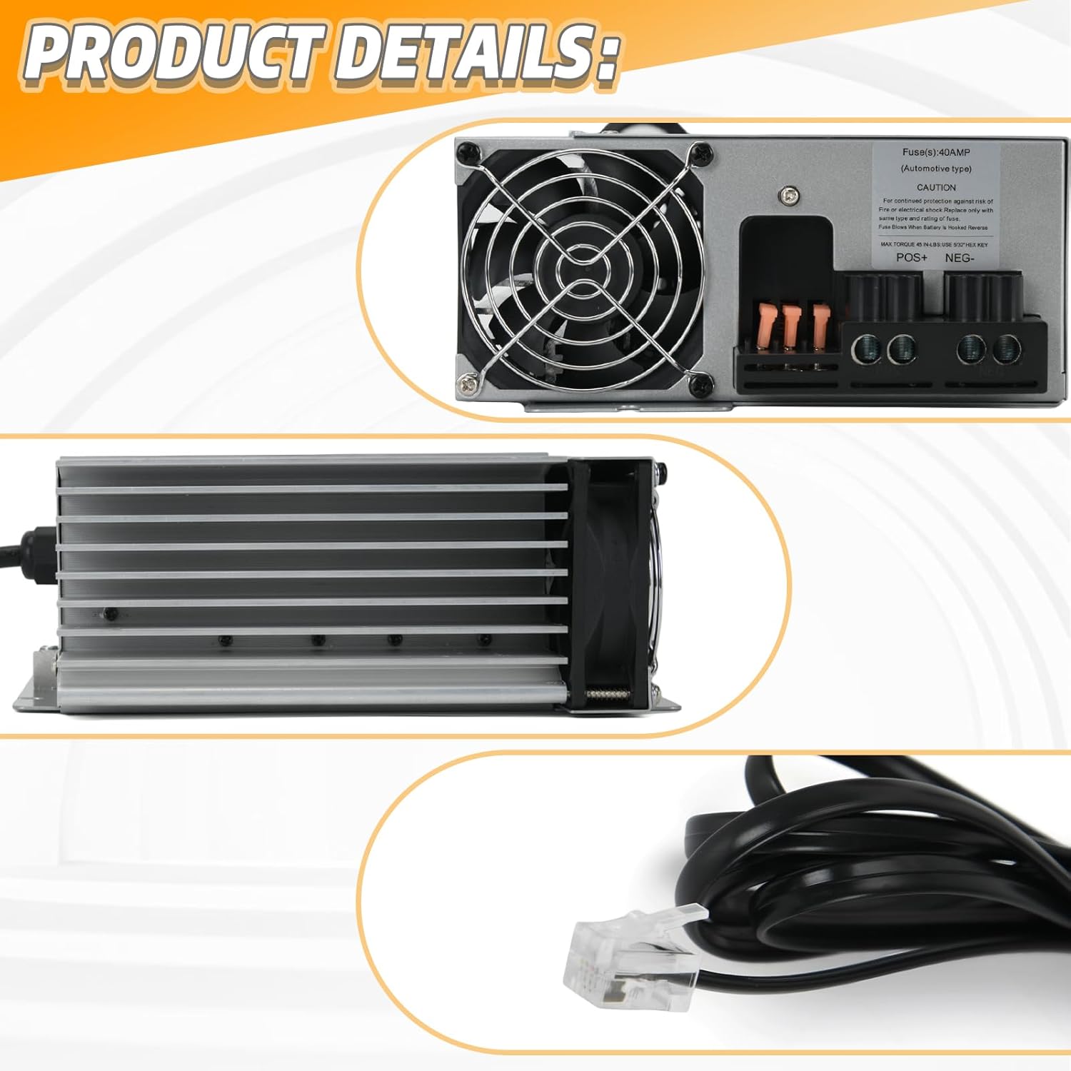 PD9280AV RV Power Converter Charger 12V 80 Amp with Charge Wizard, Compatible with Progressive Dynamics Inteli-Power 9200 Series, Replacement Converter for RV Camper Trailer