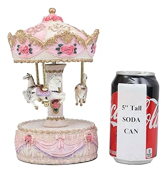 Amazon.com: Ebros Carnival Merry Go Round Princess Pink