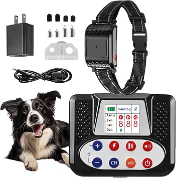 Wireless Dog Fence, Electric Pet Fence for Stubborn Dogs, Pet Containment System with Training Collar & Remote for Ultimate Dog Safety and Freedom.Waterproof, for Medium and Large Dogs,for1dog