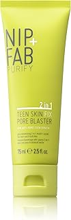 Nip+Fab Teen Skin Fix 2 In 1 Mask and Scrub Pore Blaster | 75 ml | Soin Anti Pores Teen Skin Fix | Pore Minimising 2 in 1 Mask | Vegan & Cruelty-Free