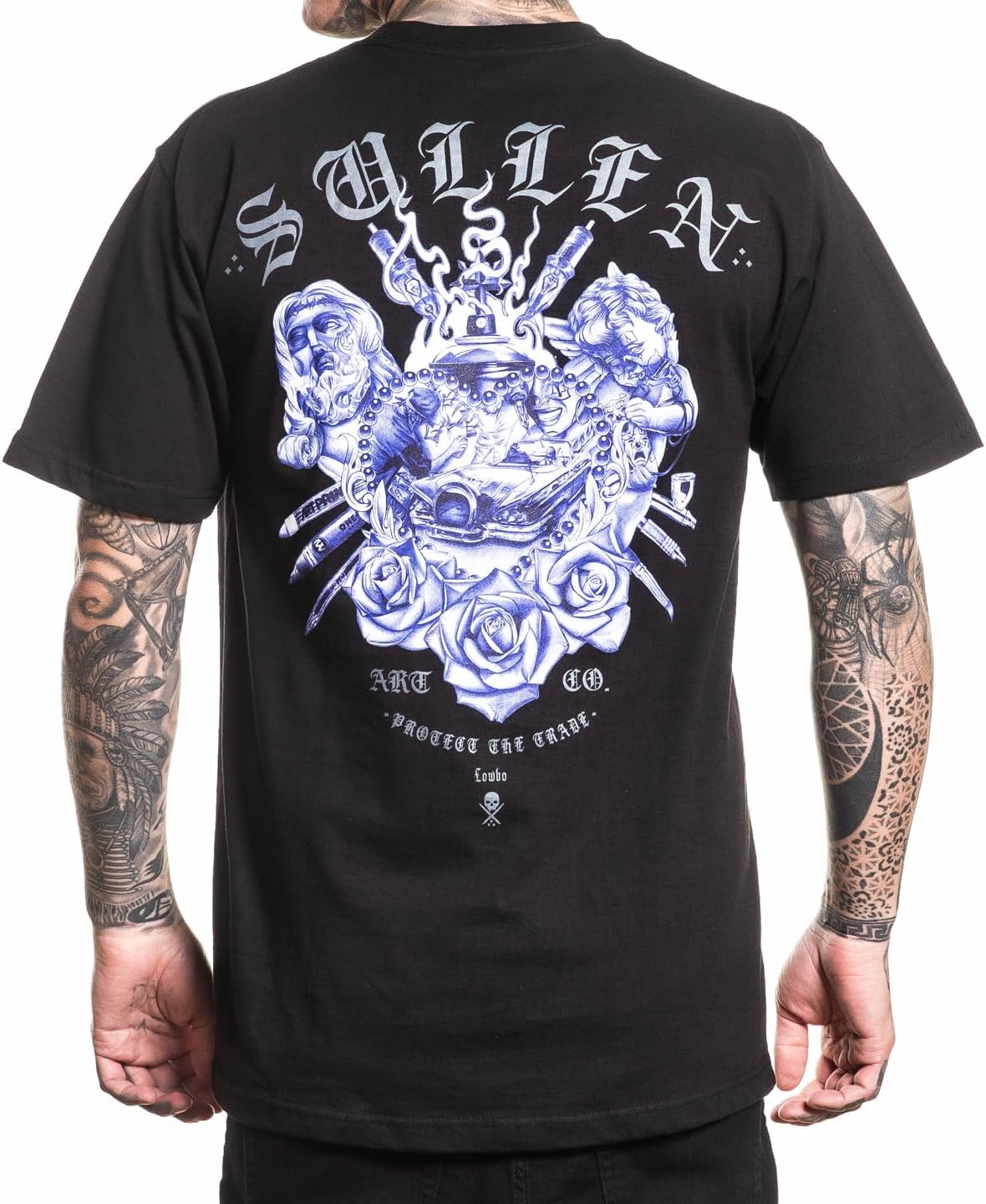 Sullen Men's Lowbo Artist Series Tattoo Lifestyle Graphic Standard Short Sleeve Tee