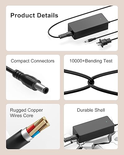 Miniatura 6 de Cargador de 42 V para Swagtron EB7 para Swagtron Elite EB5 EB7 Plus EB5 Pro EB8 Ebike EB-12 EB-11 EB-10 EB-9 36V Electric E Bike Swagcycle SC-1 SC1