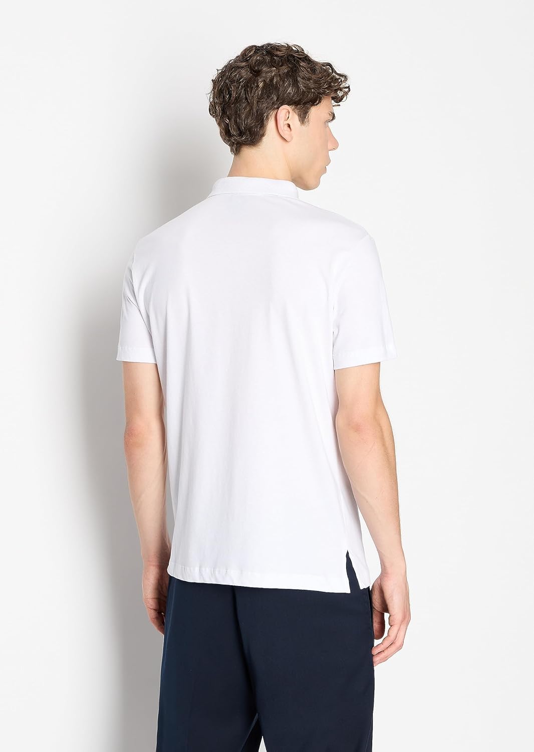 Armani Exchange Mens Regular Fit Cotton Jersey Eagle Logo Polo - Image 4