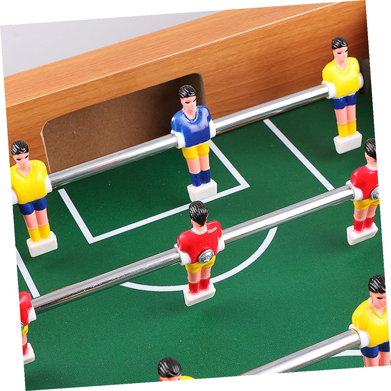 Mini Calcio Balilla da Tavolo Portatile Sei Aste in Mdf, Gioco Intelligente per Ragazzo Ragazza e Adulti, per Serate di Famiglia e Spazi Ridotti