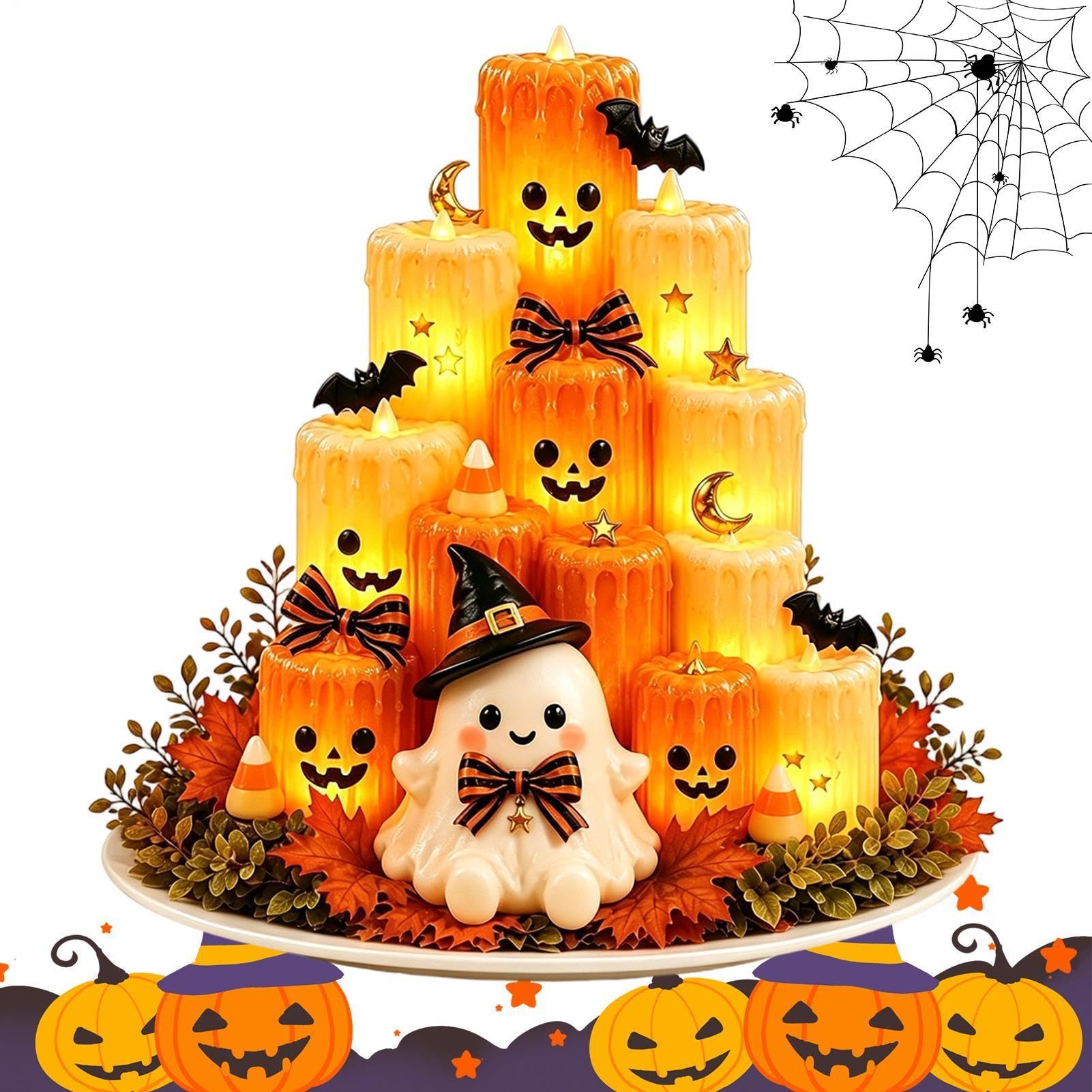 Vela LED sin llama para evitar accidentes con niños en Halloween 8