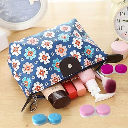 Miniatura 3 de Paquete de 12 fundas para lentes de contacto Caja de soporte para lentes de contacto Kit de almacenamiento en remojo (colores mezclados)