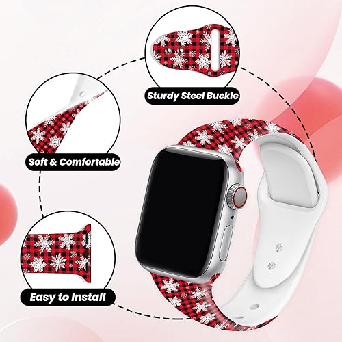 Miniatura 9 de Bonitas correas de reloj compatibles con Apple Watch de 1.496 pulgadas, 1.575 pulgadas, 1.614 pulgadas, 1.654 pulgadas, 1.732 pulgadas, 1.772